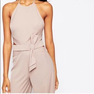 “ASOS” Ribbon Front Jumpsuit